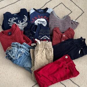 Lot of 10 Toddler Boys Baby Gap Size 3T Shirts, Sweaters, Pants